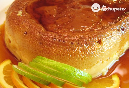 Flan de naranja. receta paso a paso en Empanada gallega de pollo y mousse de foie. receta paso a paso
