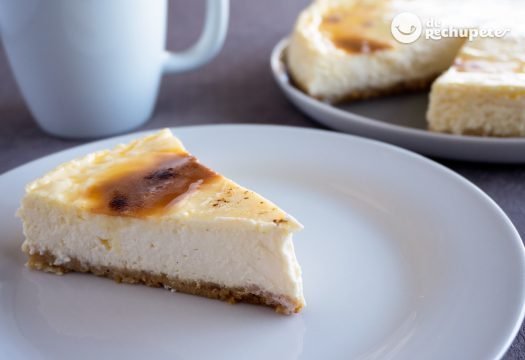 Cheesecake o tarta de queso con crema tostada en Tarta de queso
