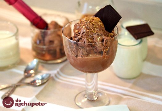 Receta de helado de chocolate