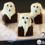 Brownies fantasma. Receta de Halloween