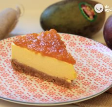 Tarta de mango fácil y sin horno