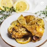 Muslos de pollo asados al limón, receta fácil y barata