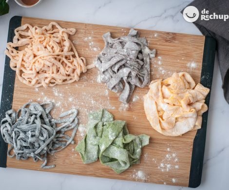 Cómo hacer pasta fresca de colores y sabores. 6 tipos de pasta fresca